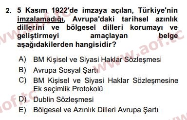 2017 İnsan Hakları ve Kamu Özgürlükleri Final 2. Çıkmış Sınav Sorusu