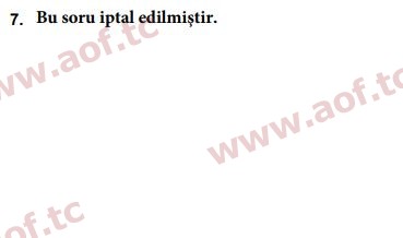 2019 İnsan Hakları ve Kamu Özgürlükleri Arasınav 7. Çıkmış Sınav Sorusu