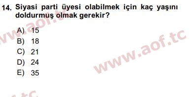 2019 İnsan Hakları ve Kamu Özgürlükleri Final 14. Çıkmış Sınav Sorusu