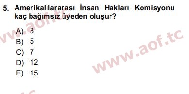 2019 İnsan Hakları ve Kamu Özgürlükleri Final 5. Çıkmış Sınav Sorusu