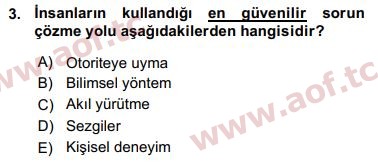 2016 Sosyal Bilimlerde Araştırma Yöntemleri Arasınav 3. Çıkmış Sınav Sorusu