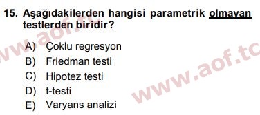 2017 Sosyal Bilimlerde Araştırma Yöntemleri Final 15. Çıkmış Sınav Sorusu