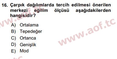 2017 Sosyal Bilimlerde Araştırma Yöntemleri Final 16. Çıkmış Sınav Sorusu