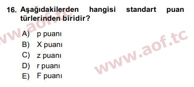 2018 Sosyal Bilimlerde Araştırma Yöntemleri Yaz Okulu 16. Çıkmış Sınav Sorusu