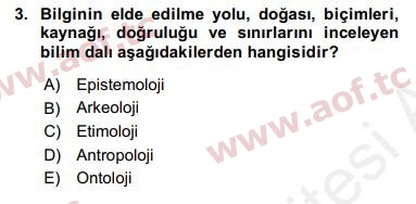 2018 Sosyal Bilimlerde Araştırma Yöntemleri Yaz Okulu 3. Çıkmış Sınav Sorusu