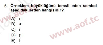 2018 Sosyal Bilimlerde Araştırma Yöntemleri Yaz Okulu 5. Çıkmış Sınav Sorusu