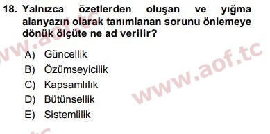 2019 Sosyal Bilimlerde Araştırma Yöntemleri Arasınav 18. Çıkmış Sınav Sorusu