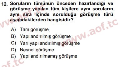 2019 Sosyal Bilimlerde Araştırma Yöntemleri Yaz Okulu 12. Çıkmış Sınav Sorusu