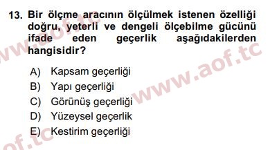 2019 Sosyal Bilimlerde Araştırma Yöntemleri Yaz Okulu 13. Çıkmış Sınav Sorusu