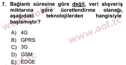 2016 Temel Bilgi Teknolojileri 1 Final 7. Çıkmış Sınav Sorusu