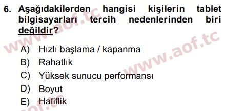 2017 Temel Bilgi Teknolojileri 1 Final 6. Çıkmış Sınav Sorusu