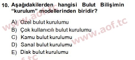 2015 Temel Bilgi Teknolojileri 2 Final 10. Çıkmış Sınav Sorusu