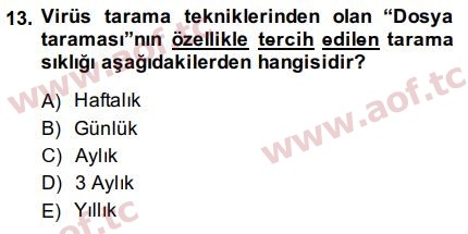 2015 Temel Bilgi Teknolojileri 2 Final 13. Çıkmış Sınav Sorusu