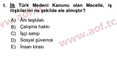 2018 Sosyal Politika Arasınav 1. Çıkmış Sınav Sorusu