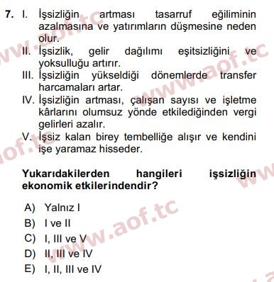 2019 Sosyal Politika Final 7. Çıkmış Sınav Sorusu