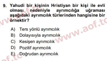 2019 Sosyal Politika Final 9. Çıkmış Sınav Sorusu