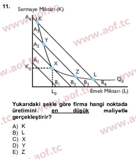 2015 Çalışma Ekonomisi Arasınav 11. Çıkmış Sınav Sorusu