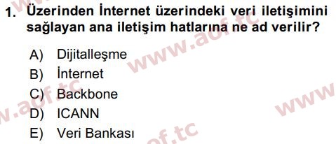 2018 Bilişim Hukuku Final 1. Çıkmış Sınav Sorusu