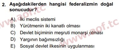 2018 Anayasa Hukuku Arasınav 2. Çıkmış Sınav Sorusu