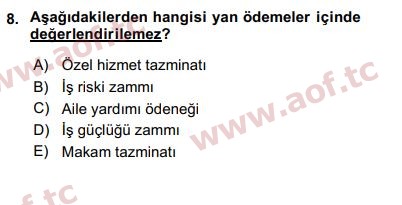 2016 Kamu Personel Hukuku Final 8. Çıkmış Sınav Sorusu