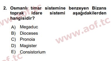 2019 Türk İdare Tarihi Yaz Okulu 2. Çıkmış Sınav Sorusu