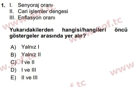 2024 İktisada Giriş 2 Arasınav 1. Çıkmış Sınav Sorusu