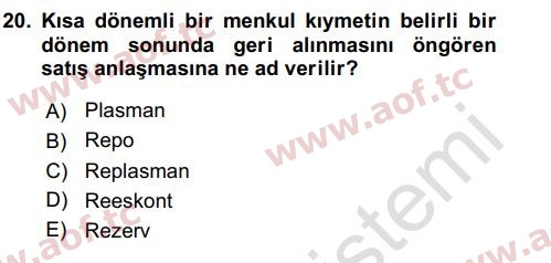 2024 İktisada Giriş 2 Arasınav 20. Çıkmış Sınav Sorusu