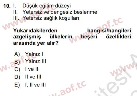 2024 İktisada Giriş 2 Final 10. Çıkmış Sınav Sorusu