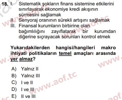 2024 İktisada Giriş 2 Yaz Okulu 18. Çıkmış Sınav Sorusu
