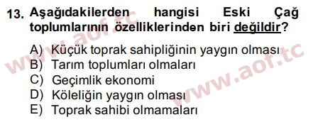 2015 İktisadi Düşünceler Tarihi Arasınav 13. Çıkmış Sınav Sorusu