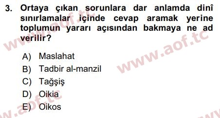 2016 İktisadi Düşünceler Tarihi Arasınav 3. Çıkmış Sınav Sorusu