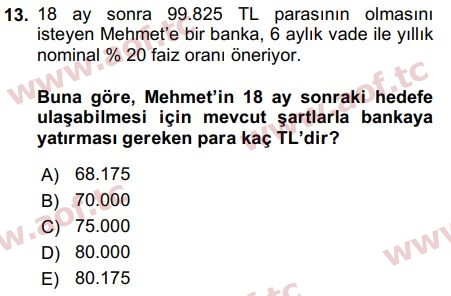 2017 Matematiksel İktisat Arasınav 13. Çıkmış Sınav Sorusu