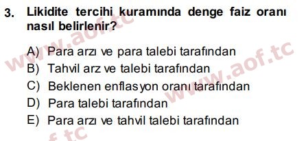 2015 Para Teorisi Final 3. Çıkmış Sınav Sorusu