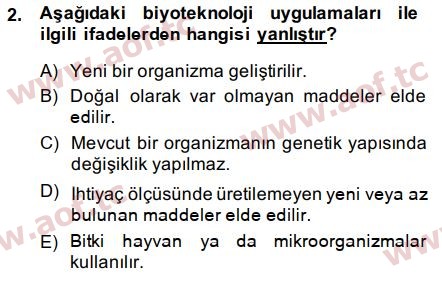 2015 Tarım Ekonomisi ve Tarımsal Politikalar Arasınav 2. Çıkmış Sınav Sorusu