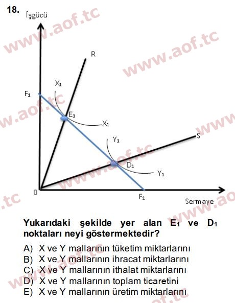 2015 Uluslararası İktisat Teorisi Arasınav 18. Çıkmış Sınav Sorusu