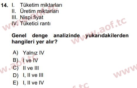 2016 Uluslararası İktisat Teorisi Arasınav 14. Çıkmış Sınav Sorusu