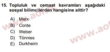 2016 Ekonominin Güncel Sorunları Arasınav 15. Çıkmış Sınav Sorusu