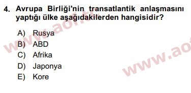 2016 Ekonominin Güncel Sorunları Arasınav 4. Çıkmış Sınav Sorusu