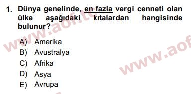 2016 Ekonominin Güncel Sorunları Final 1. Çıkmış Sınav Sorusu