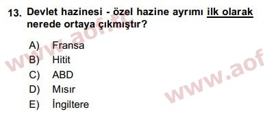 2016 Ekonominin Güncel Sorunları Final 13. Çıkmış Sınav Sorusu