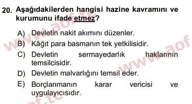 2016 Ekonominin Güncel Sorunları Final 20. Çıkmış Sınav Sorusu