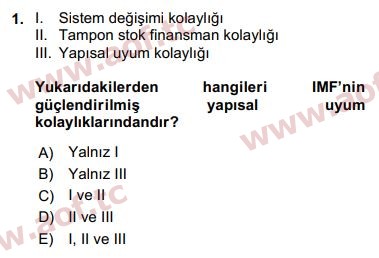 2018 Ekonominin Güncel Sorunları Arasınav 1. Çıkmış Sınav Sorusu