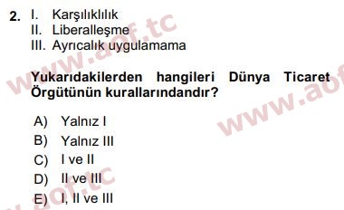 2018 Ekonominin Güncel Sorunları Arasınav 2. Çıkmış Sınav Sorusu