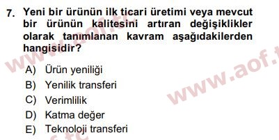 2018 Ekonominin Güncel Sorunları Final 7. Çıkmış Sınav Sorusu