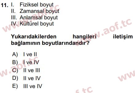 2019 Ilt184u Etkili Iletisim Teknikleri Cikmis Sinav Sorulari Arasinav Aof Cikmis Sinav Sorulari