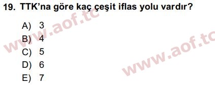 2018 Girişimcilik ve İş Kurma Final 19. Çıkmış Sınav Sorusu