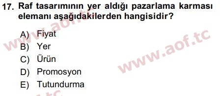 2019 Girişimcilik ve İş Kurma Arasınav 17. Çıkmış Sınav Sorusu