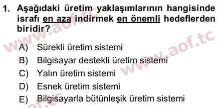 2017 Uluslararası İşletmecilik Final 1. Çıkmış Sınav Sorusu