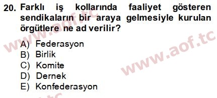 2015 İnsan Kaynakları Yönetimi Final 20. Çıkmış Sınav Sorusu