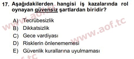 2016 İnsan Kaynakları Yönetimi Final 17. Çıkmış Sınav Sorusu